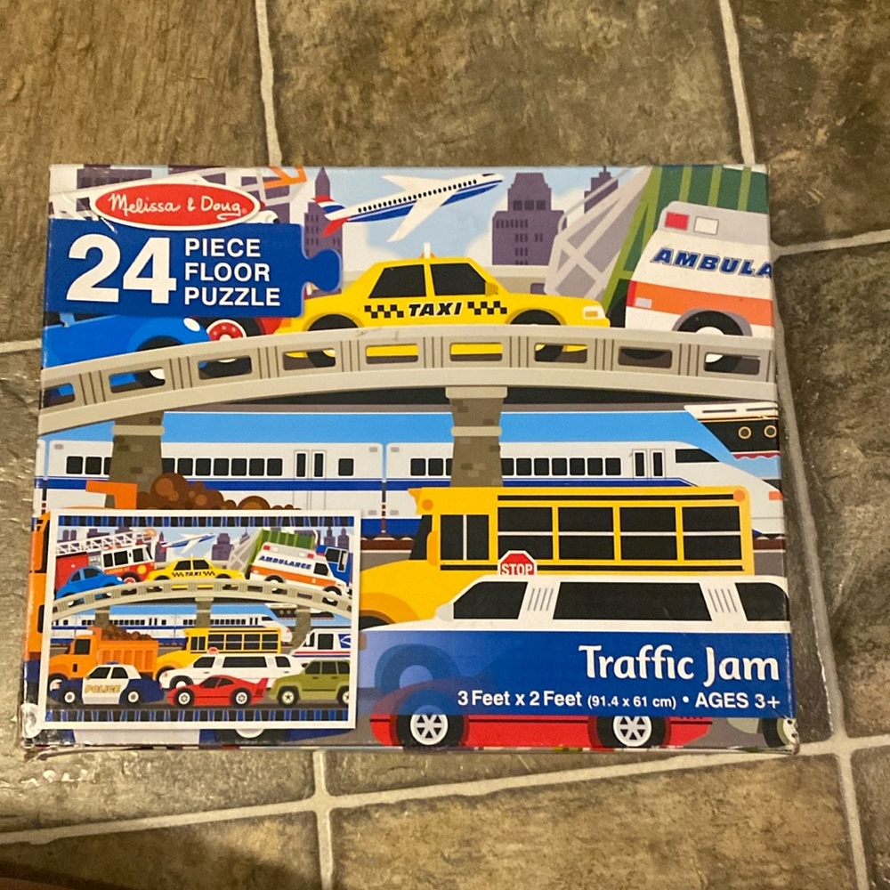 Melissa & Doug traffic Jam 24 piece puzzle